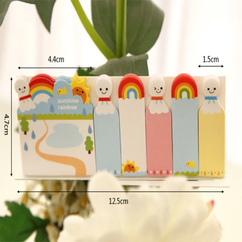Корейские стики и заметки Kawaii Мультяшные разных размеров лондонские стикеры N Times