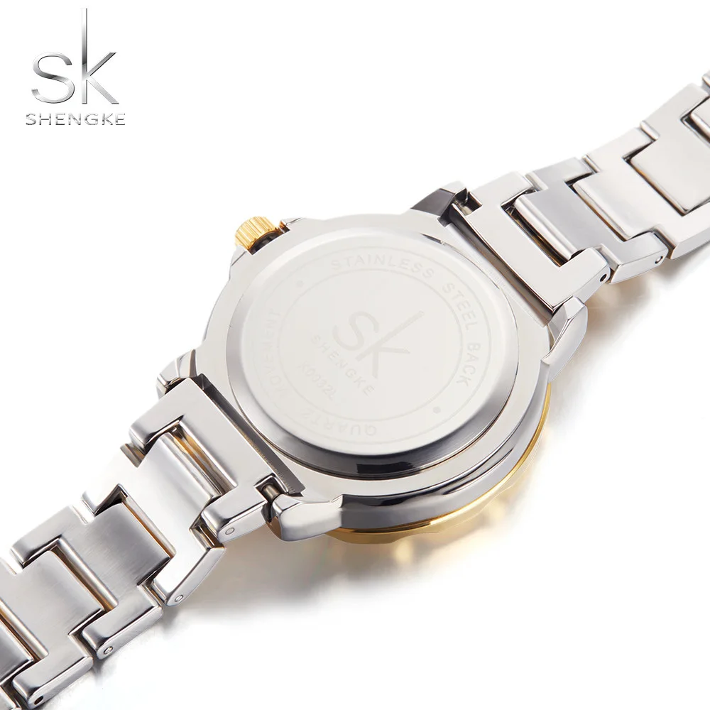Shengke бренд женские часы Стразы корпус поверхность леди наручные Montre Femme золото