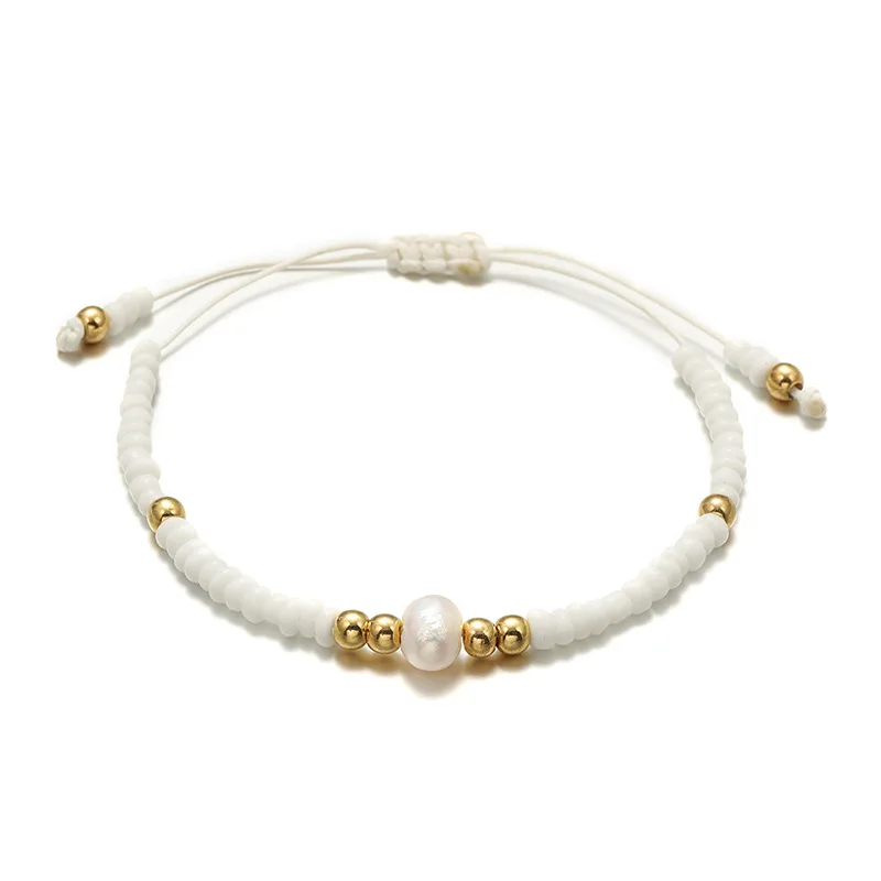 Очаровательный браслет новый модный регулируемый из натурального камня