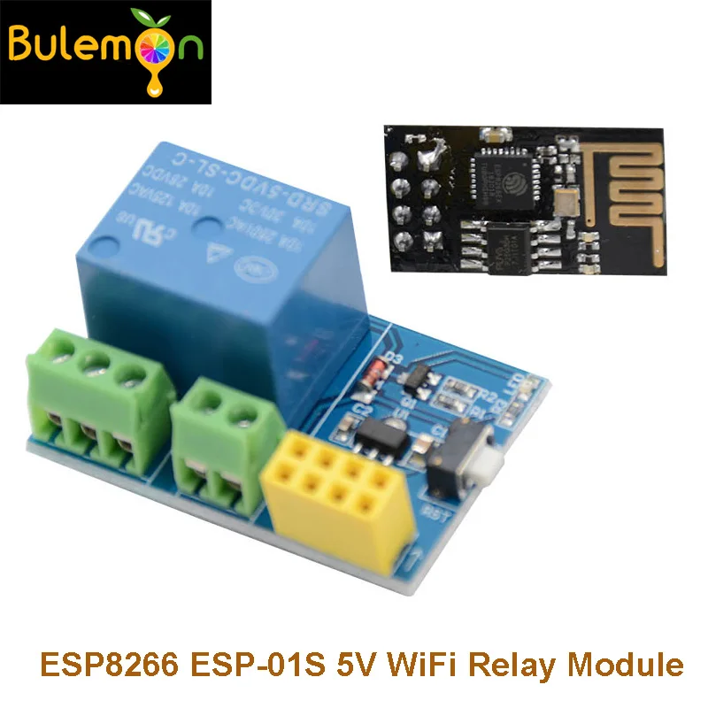 Релейный модуль 5 шт./лот ESP8266 ESP 01S 5V WiFi умный дом дистанционное управление