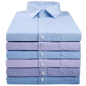 Летняя мужская рубашка, модная, с коротким рукавом, однобортная, повседневная, облегающая, леденцы, цветной, чистый хлопок, высокое качество