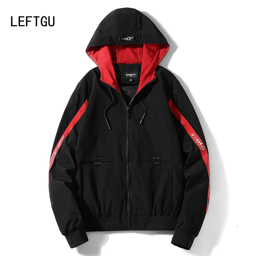 Лидер продаж! Новый осень 2017 г. Уличная мода черный красный хип хоп с капюшоном