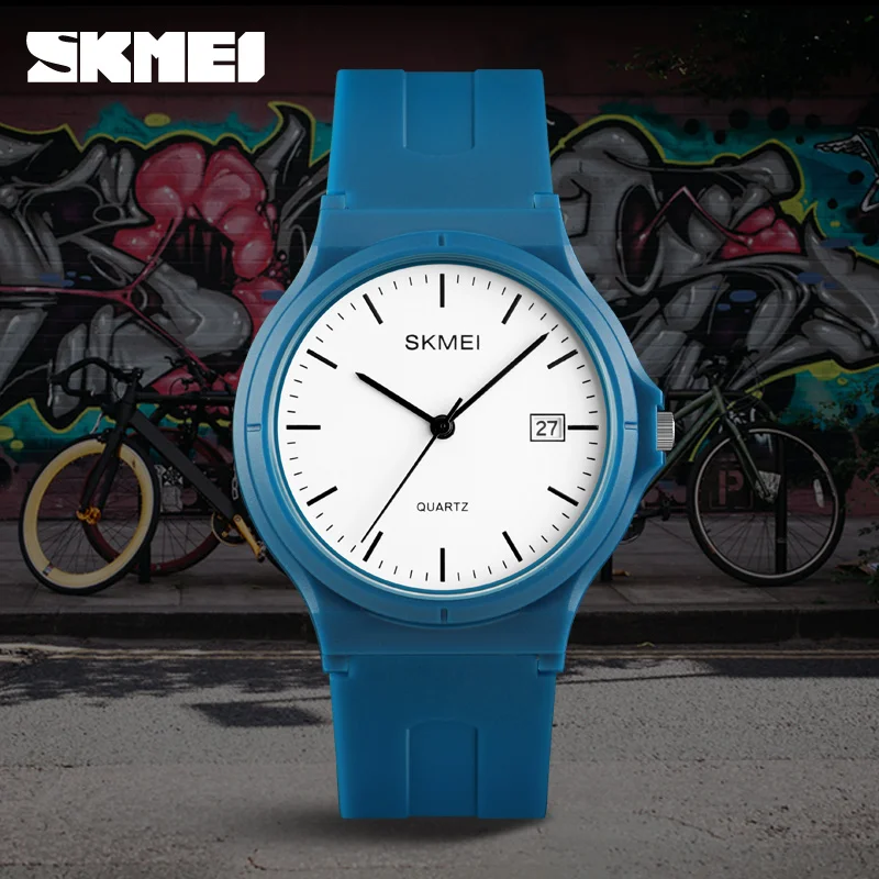 

SKMEI Brand Luxury Quartz Women Watches Large Dial PU Strap Calendar Watch Women Fashion Simple Ladies Watch montre femme 2018