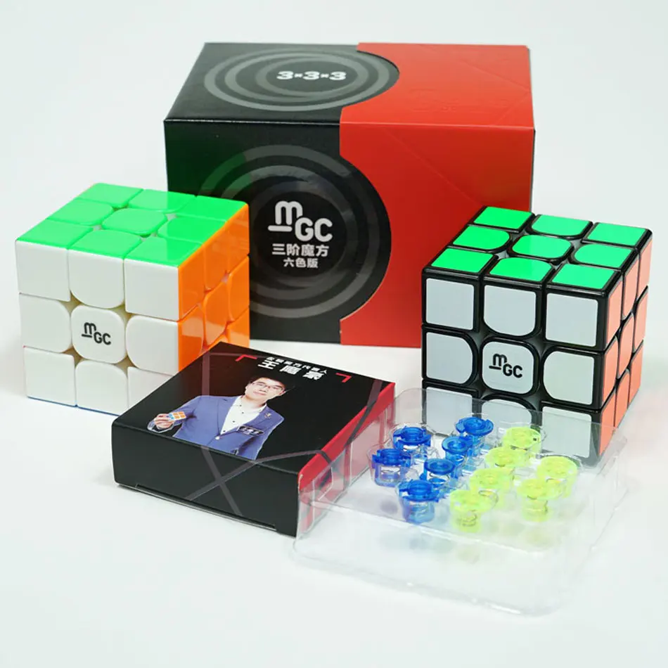 Оригинальный Магнитный Волшебный куб YJ MGC V2 M 3x3x3 версия 2 Yongjun 2*2 скоростной для