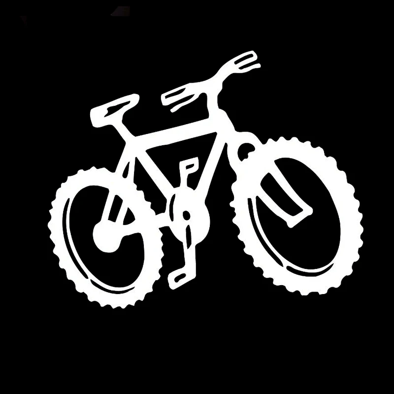 

12.9CM*10.5CM Fashion Mountain Sport Bicycle Vinyl Car Sticker S9-0259