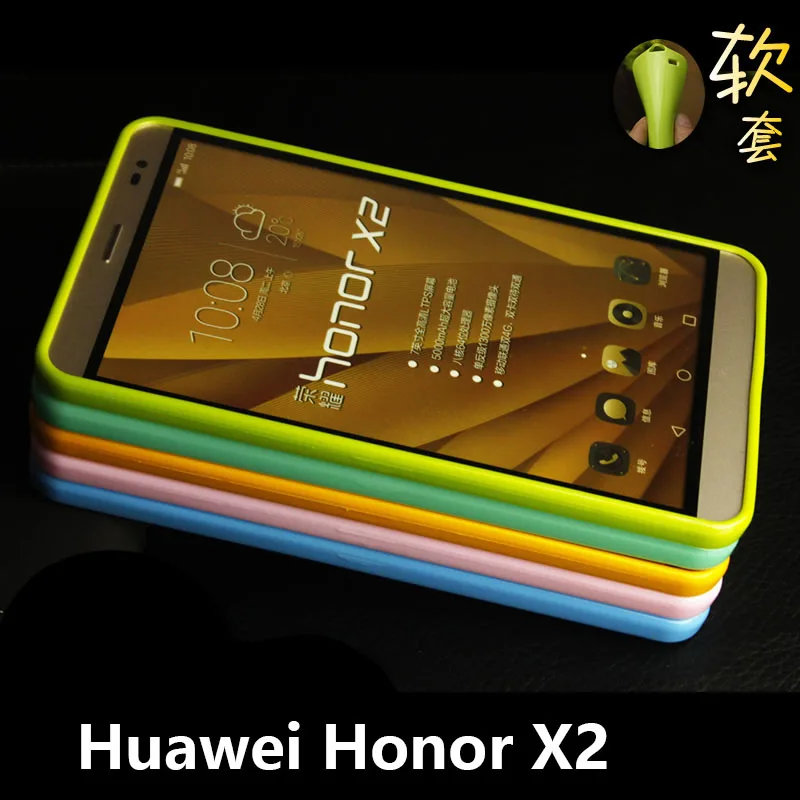 Мягкий чехол для Honor X2 7 0 дюймов однотонный Силиконовый ТПУ противоударный huawei |