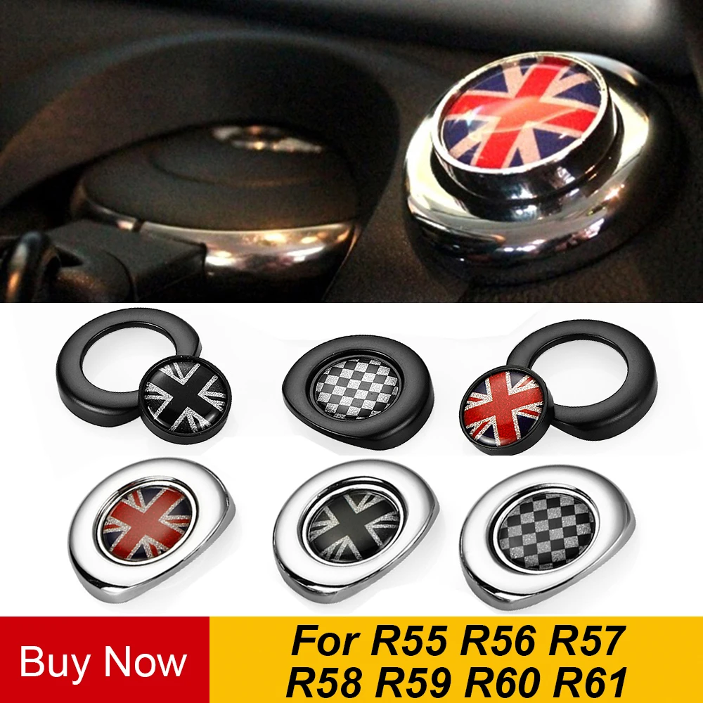 Автомобильный стиль, интерьерная кнопка Зажигания, наклейка для Mini Cooper Countryman Clubman R55 R56 R57 R58 R59 R60 R61, аксессуары