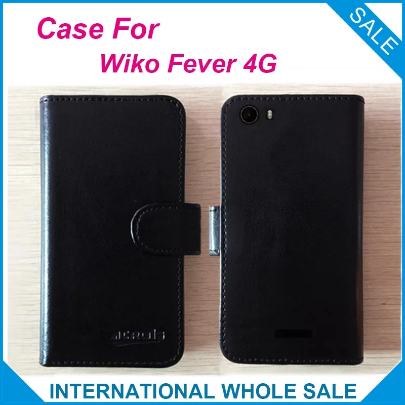 Горячий! Чехол-книжка Wiko Fever 4G из кожи высокого качества эксклюзивные