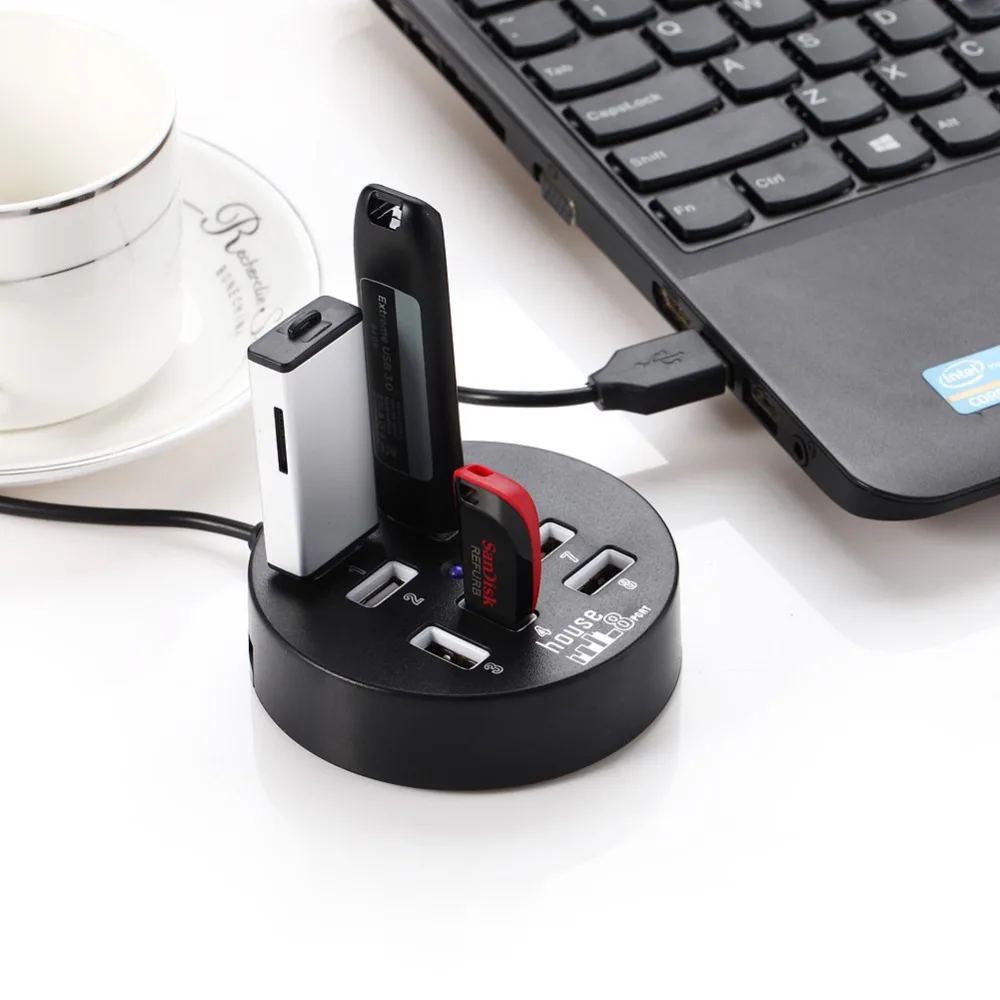 USB-разветвитель Go2linK 2 0 дюйма 8 портов Мбит/с | Компьютеры и офис