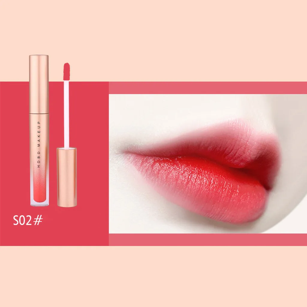 Милая Красная губная помада 8 видов цветов Beauty водостойкий жидкий стойкий блеск