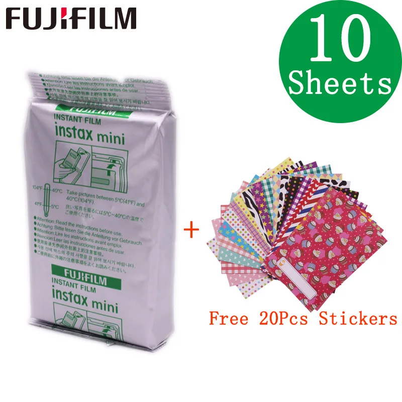 10sheets 10-200 листов fuji пленка Instax Mini белая пленка мгновенная фотобумага для fuji Instax Mini 8 9 7s 9 70 25 50s 90 камера SP-1 2 - Цвет: 10sheets