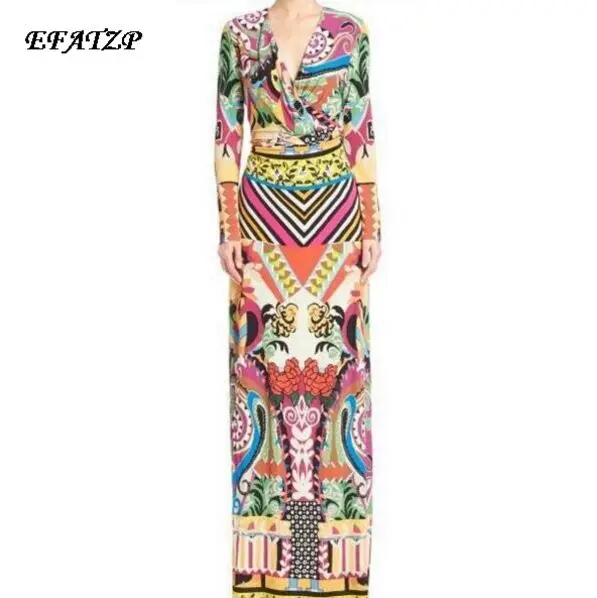 Женское модельное дизайнерское платье длинное шелковое из джерси с