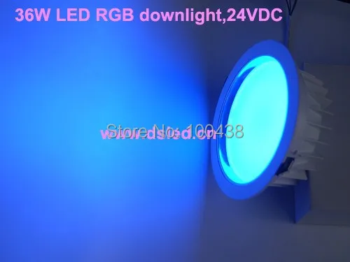 DMX compitable 6 Вт LED RGB downlight утопленный свет DS CSL 61 36W 24 В DC.12 * 3 постоянное напряжение