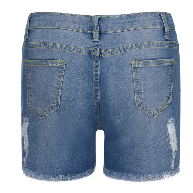 2019 новые женские джинсовые винтажные шорты в европейском стиле с высокой талией