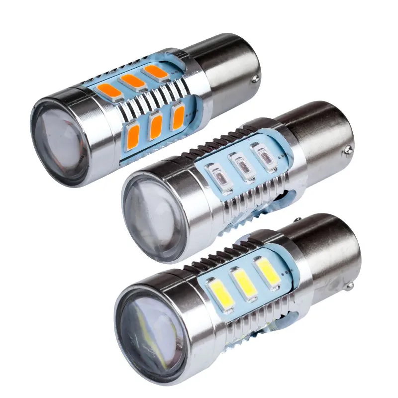 2шт 1156 BA15S 7506 P21W 15 SMD 5630 5730 СВЕТОДИОДНЫЙ Автомобильный габаритные огни тормозные огни авто задний фонарь дневные ходовые огни красный желтый 12 В