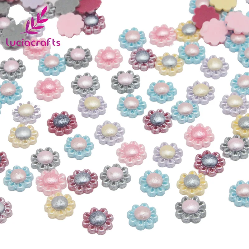 Style 9 Lucia crafts 50 шт./лот 10-14 мм случайная Смешанная форма плоская задняя смола в огранке Кабошон DIY телефон декоративные материалы для скрапбукинга F0613 - Цвет: Style 9