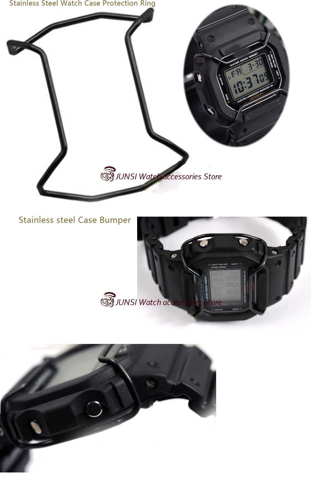 Plastic watchstrap Convex mouth bracelet 26*16mm watchband Steel Case Bumper for casio DW-6900/DW9600/DW5600/GW-M5610 watch band