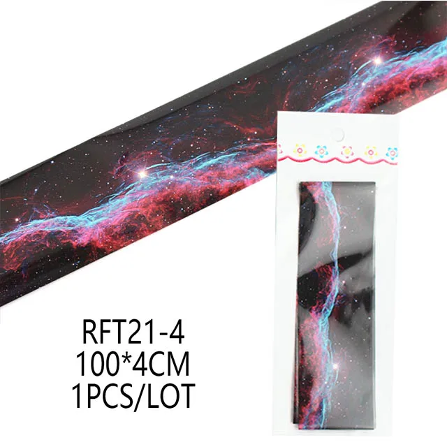 4 10Pcs/Set Starry Sky Nail Foils Holographic Gradient Transfer Decal Mix Design Nail Stickers Manicure Decoration DIY Wraps - Цвет: 4