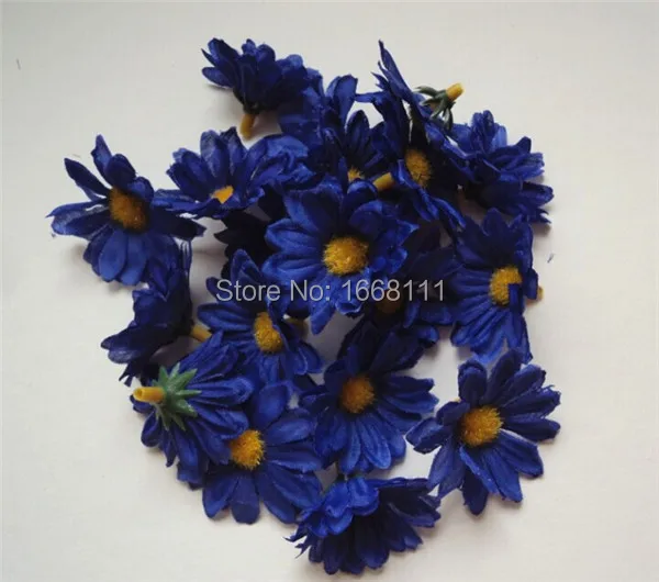 200 шт./лот искусственный цветок ромашки пластиковые цветы маленькая голова