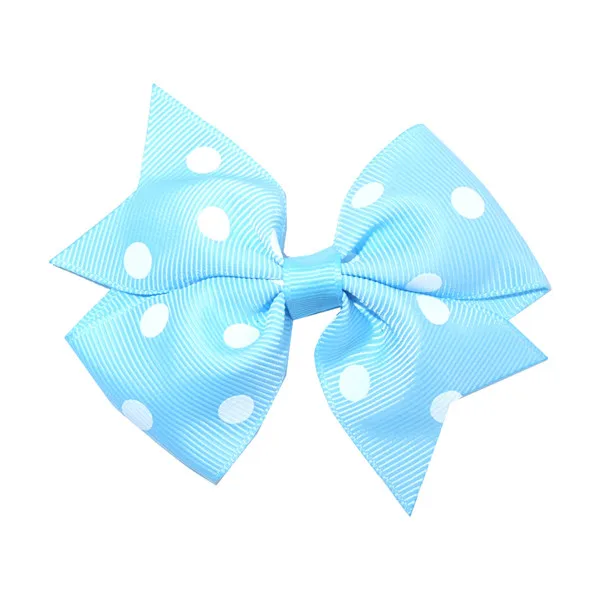 Dots-311 Blue Mist 2 шт. 3,5 дюймов бант для волос заколки для волос для маленьких девочек заколки для волос Бутик волос заколка-бабочка «ласточкиным хвостом» лук заколки для волос аксессуары для волос - Цвет: Dots-311 Blue Mist