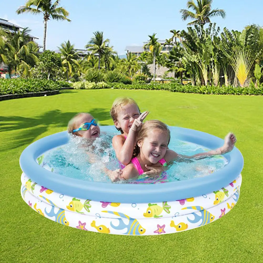 

Baby Inflatable Swimming Pool Summer Children's Toys Play Pool Tub Baby Marine Ball Play Large Family Pool usual