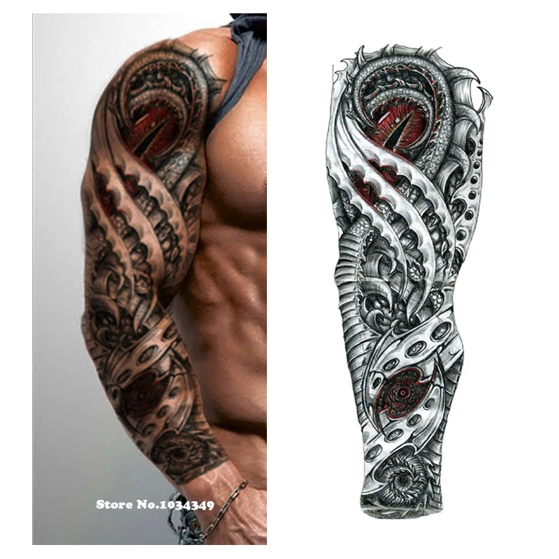 Тату наклейка Временная Механическая на руку 1 шт.|flower tattoo|fake tattootattoo sticker |