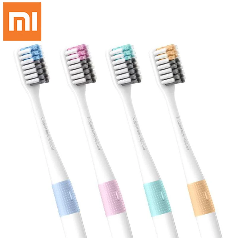 Оригинальная зубная щетка Xiaomi DOCTOR B, 4 шт., зубная щетка для глубокой очистки, включая дорожный ящик для взрослых, чистка зубов, уход за полостью рта