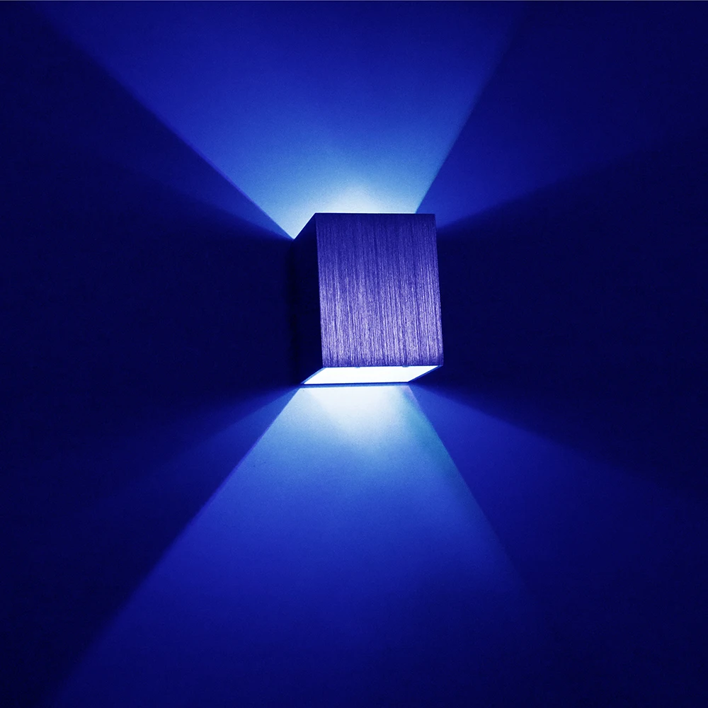 Светодиодный настенный светильник 3 Вт простой стиль бра RGB многоцветная Лампа