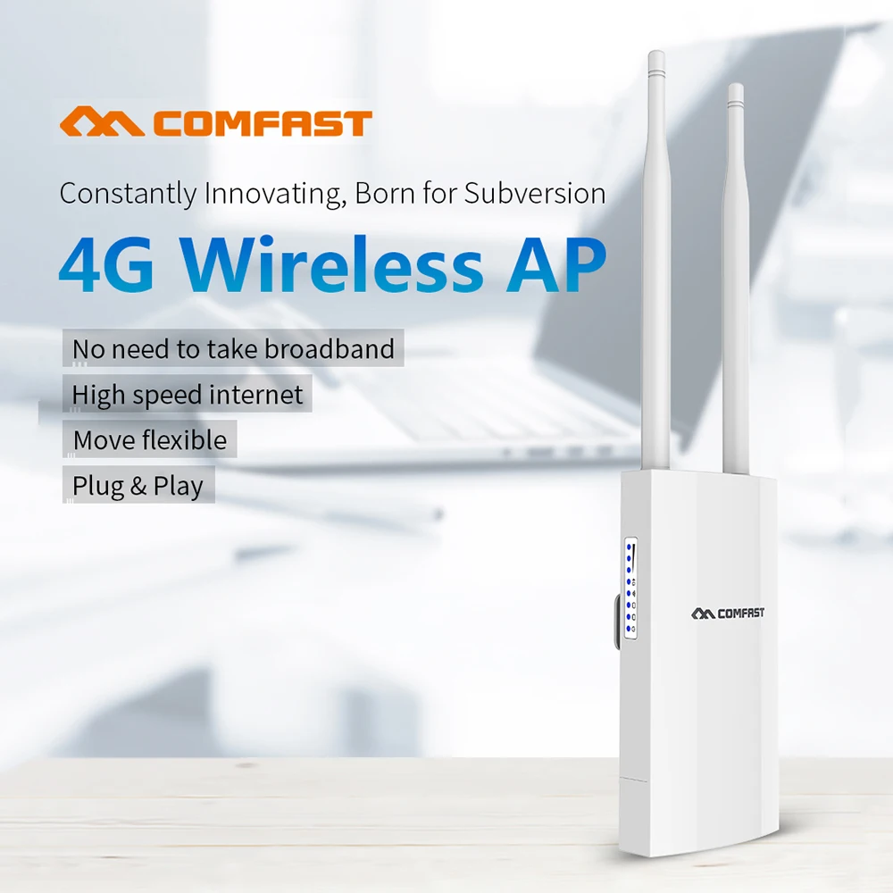Comfast CF-E5 высокоскоростной Открытый 2 4G LTE беспроводной AP Wifi роутер EU/US plug and play