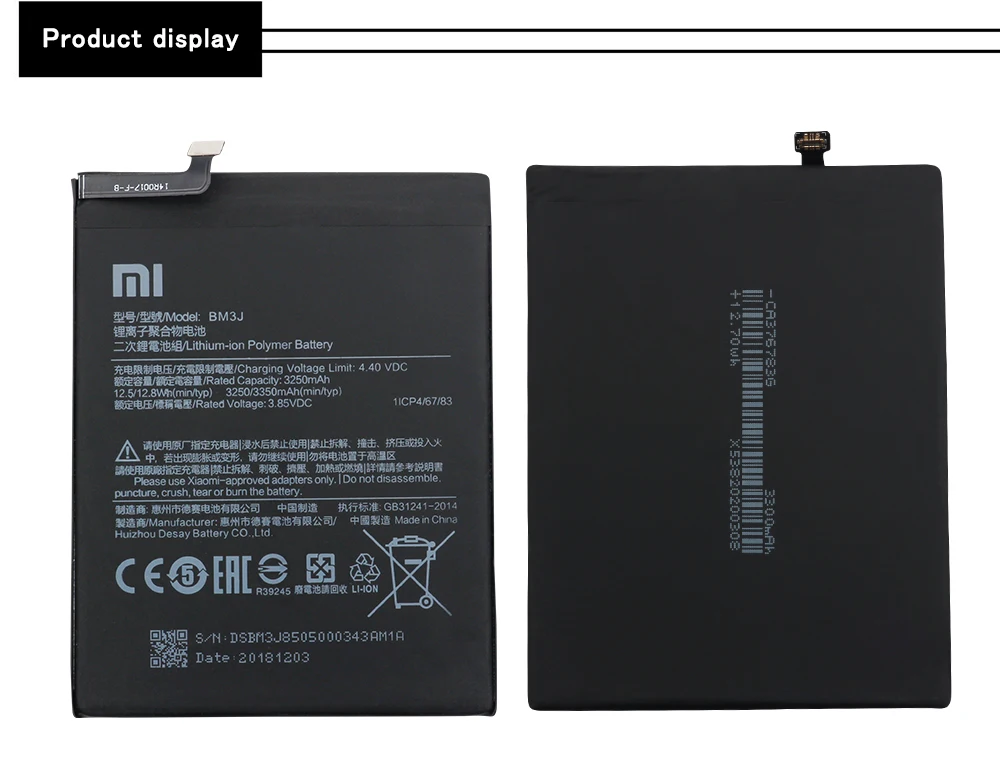 Xiao mi аккумулятор для телефона BM3J 3250 мАч для Xiaomi mi 8 Lite высокое качество сменные батареи Розничная посылка Бесплатные инструменты