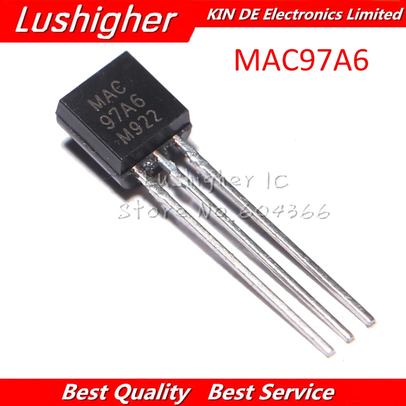 50p MAC97A6 97A6 TO 92 Triacs 6A 400V TRIAC новый оригинальный|triac 400v|p pc c |