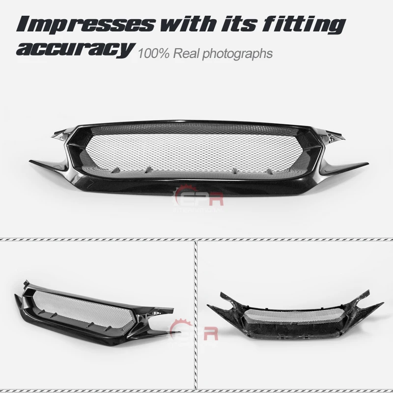 FRP накладка переднего бампера для Honda FK8 CIVIC 2017 + Tyep R JS стиль стекло волокно