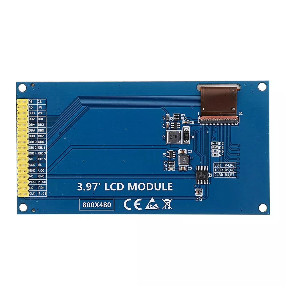 Модуль Сенсорного экрана IPS 3 97 дюйма HD 800*480 ЖК-дисплей TFT 51 STM32 драйвер OTM8009A с
