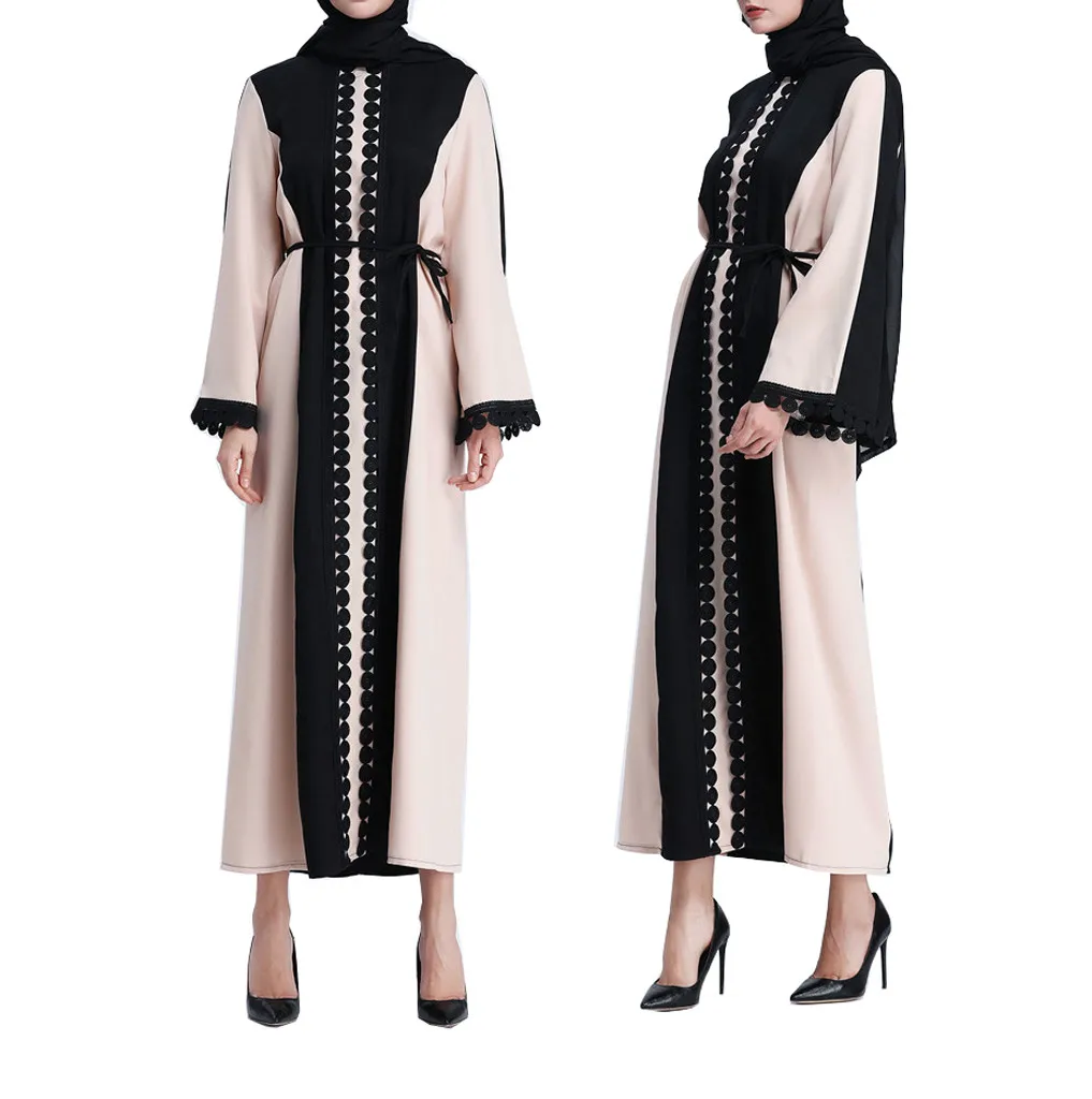 Женская мусульманская одежда кружевное длинное пальто средней длины caftan Carnaval