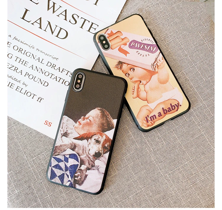 GlamPhone чехол Милый Мультфильм иллюстрация чехол для телефона для iPhone X XS Max XR Мягкий силиконовый чехол для iPhone 7 8 6 6s Plus чехол