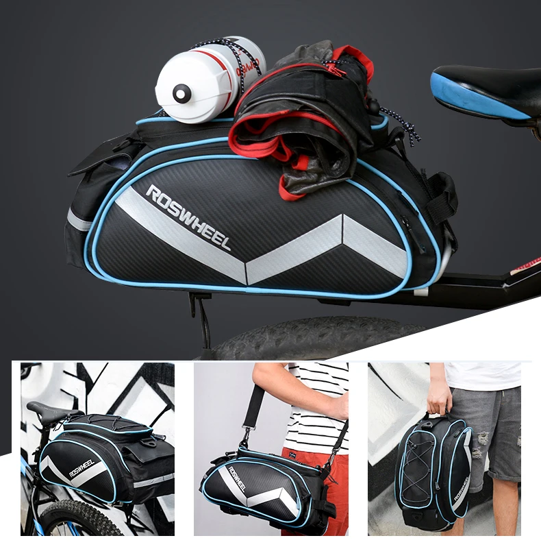 Велосипедная сумка Roswheel многофункциональная задняя Сумка 13л для велосипедного