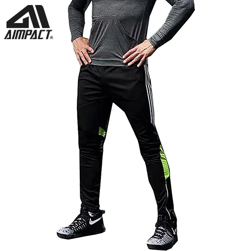 316Green AIMPACT, Мужские штаны для бега, спортивные, для бега, для спортзала, Длинные спортивные штаны, Мужские штаны с карманом на молнии, мужской спортивный костюм, баскетбольные штаны - Цвет: 316Green