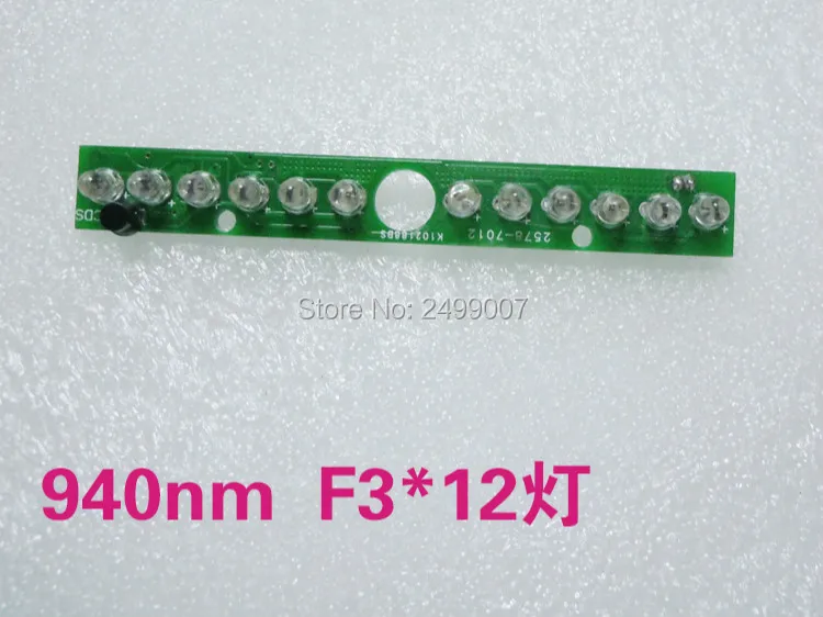 Lihmsek 12 шт. IR LEDs F3 мм инфракрасная светодиодная плата 940nm DC5V CCTV СВЕТОДИОДНАЯ Лампа