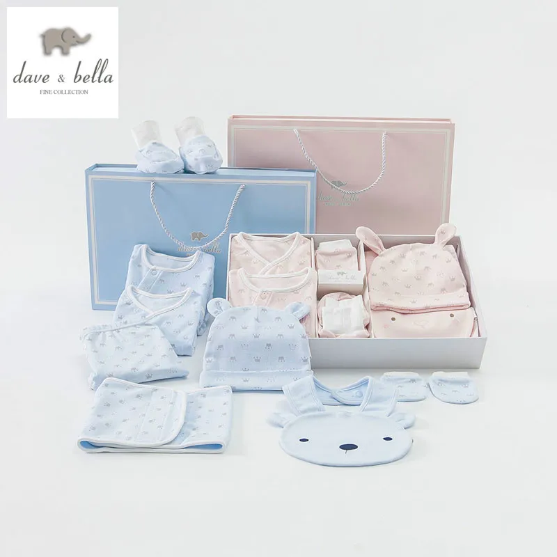 DB4196 dave bella весенне-осенние комбинезоны для новорожденных детские детская одежда
