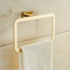 Современные кольца для полотенец из чистого золота, держатель для полотенец из нержавеющей стали, квадратный настенный крючок для полотенец, аксессуары для ванной комнаты, украшение для дома
