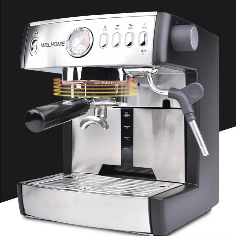 Welhome KD-135C Бытовая и коммерческая кофемашина итальянская капсула молочная пена WPM