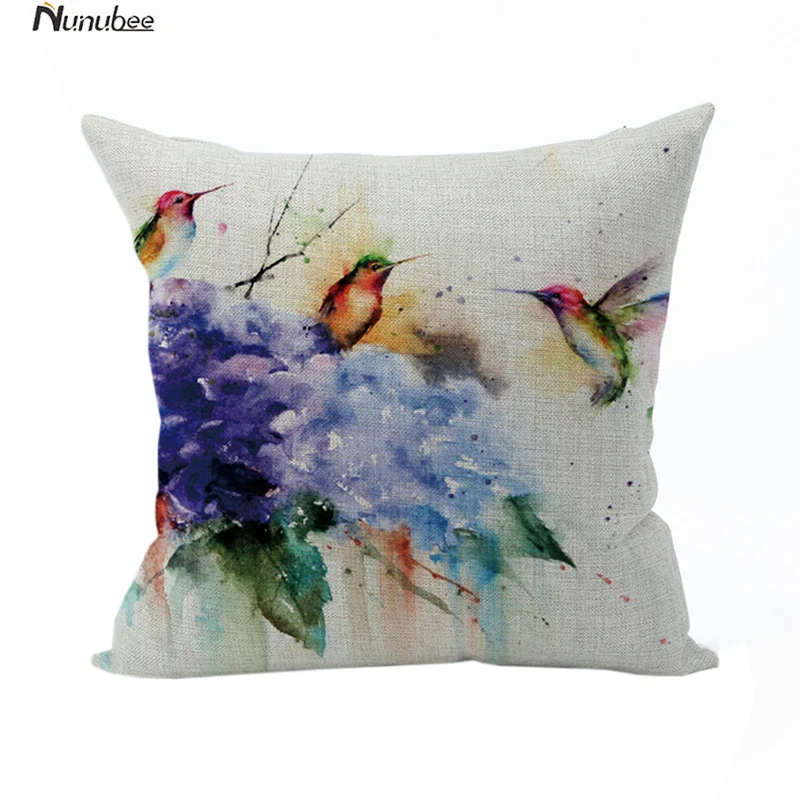 Retro Chinese Style Lotus Creative Cotton Seat Cushion Office Car Sofa Home Decoration CushionCover PillowCase | Дом и сад