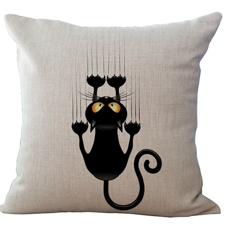 1 шт. черно-белого цвета рисунок кота из мультфильма для маленьких девочек