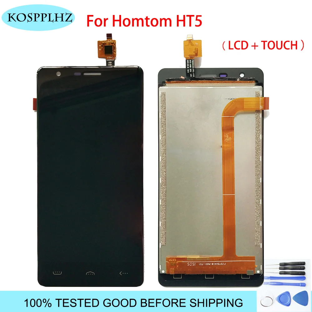 1280*720 черный 5 дюймов для HOMTOM ht5 ЖК экран и монтажный комплект сенсорного экрана