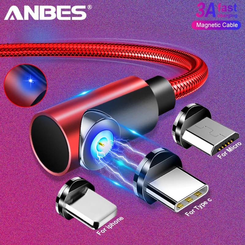 Быстрый Магнитный кабель 2A USB C Micro зарядное устройство зарядный для iPhone XS X XR 8 7