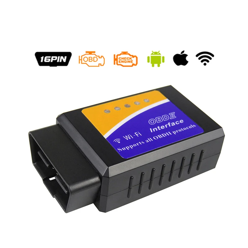 Wifi V1.5 Vexverm ELM327 OBD2 Bluetooth/wifi V1.5 автомобильный диагностический инструмент ELM 327 сканер OBD II работает с Android/IOS/Windows 12 в дизель - Цвет: Wifi V1.5