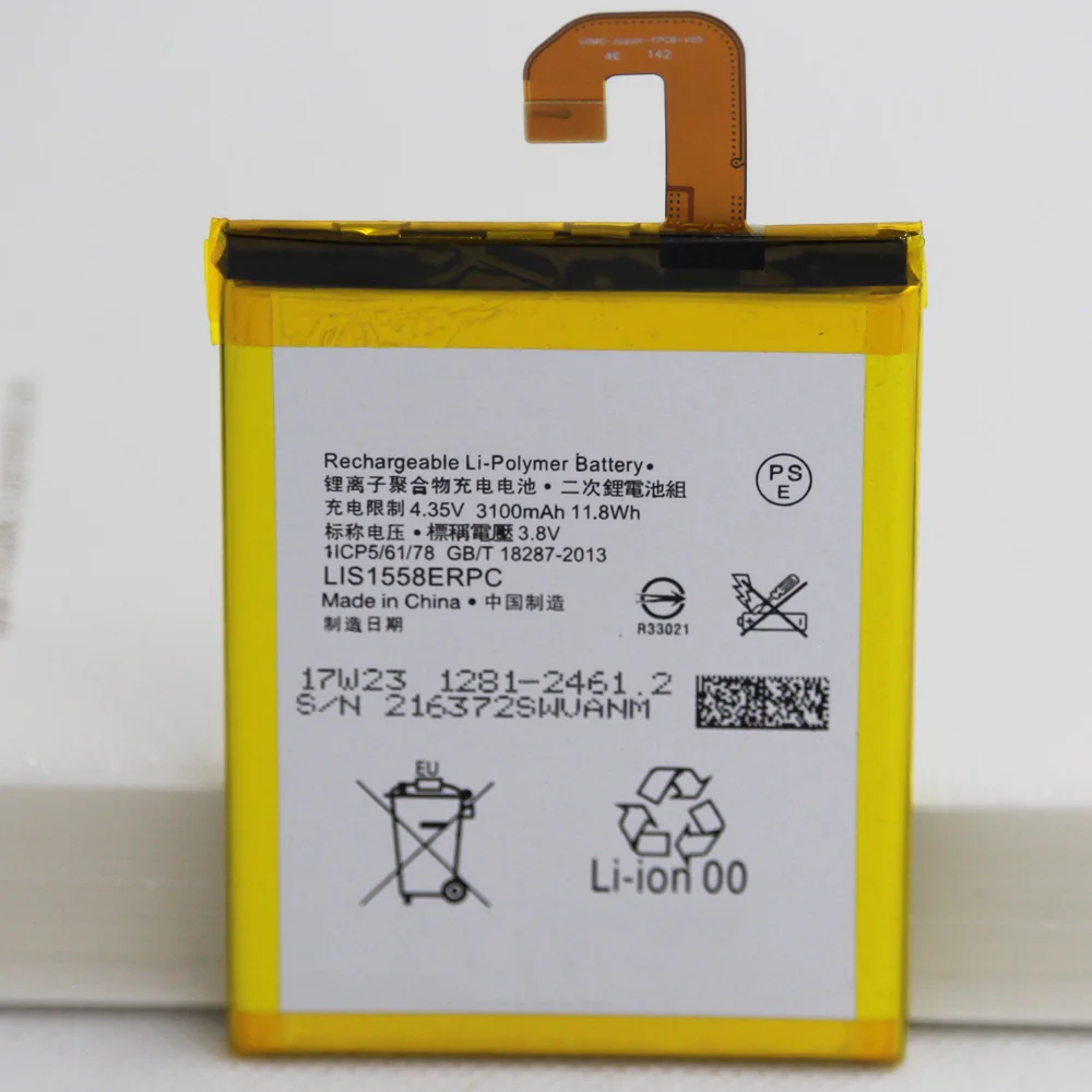 

5pcs/lot LIS1558ERPC 3100mAh Battery For Sony Xperia Z3 L55T L55U D6653 D6603 D6633 D5803 D5833 D6616 D6708 Battery