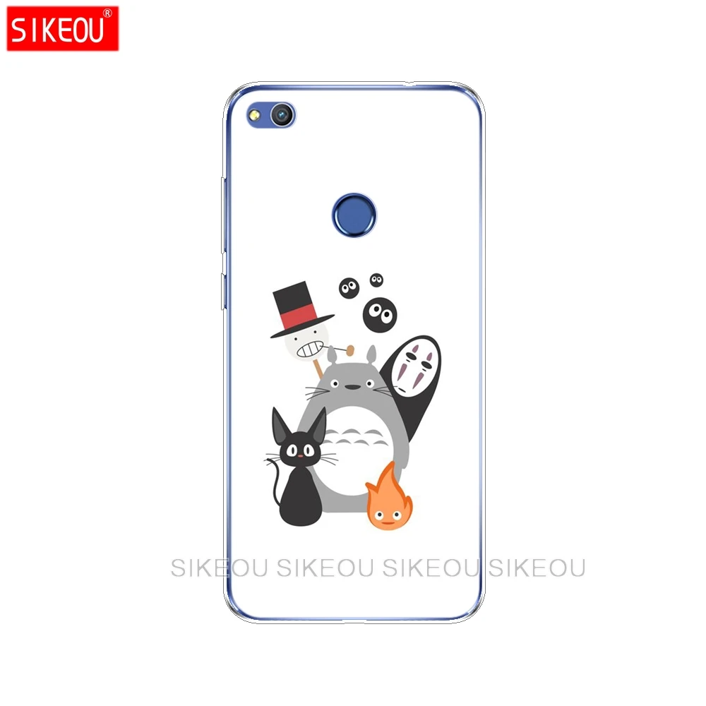 Силиконовый чехол для телефона Huawei P20 P7 P8 P9 P10 Lite Plus Pro 2017 P Smart Spirited Away Totoro no face |