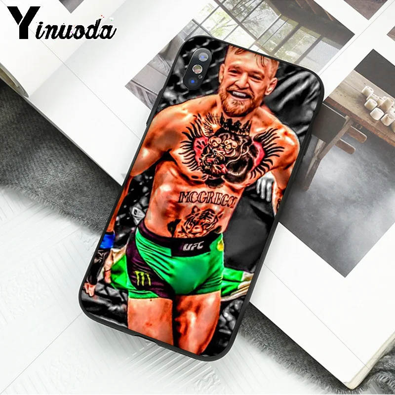 Yinuoda Conor McGregor UFC высококачественные аксессуары для телефонов Чехол для Apple iPhone 8 7 6 6S Plus X XS MAX 5 5S SE XR мобильных телефонов