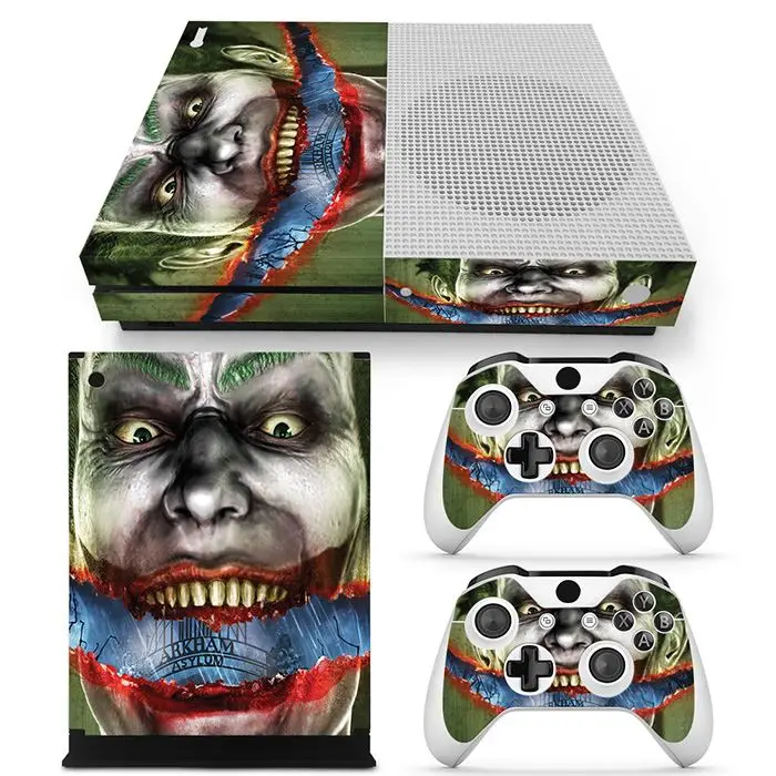TN-XboneS-0076 Для Microsoft Xbox One Slim консоль виниловые наклейки S контроллер кожи Джокер дизайн - Цвет: TN-XboneS-0076